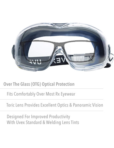 Gafas de Seguridad Uvex Stealth OTG con Lente Clara Dura-Streme