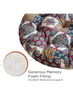 Cojín de Meditación Redondo Codi 56x56 cm Espuma de Memoria 2