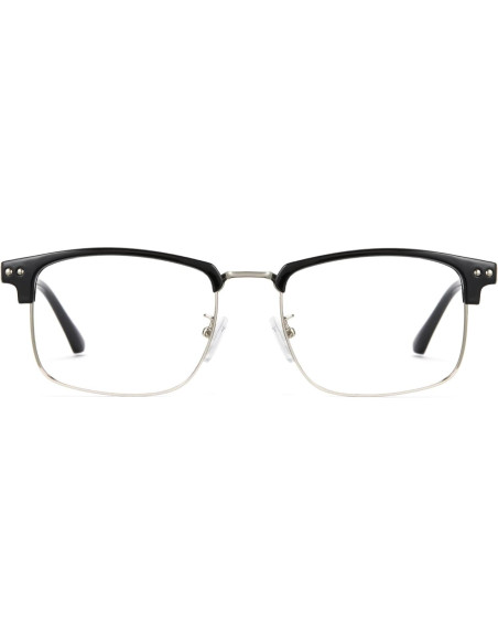 Gafas de luz azul Cyxus 8133 para hombres, marco medio aro Gafas de luz azul Cyxus 8133 para hombres, marco medio aro