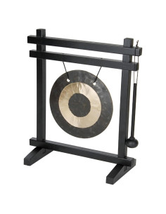 Gong de Escritorio Woodstock Chimes 30.48 cm Bronce Martillado