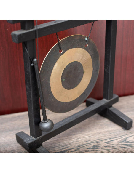 Gong de Escritorio Woodstock Chimes 30.48 cm Bronce Martillado Gong de Escritorio Woodstock Chimes 30.48 cm Bronce Martillado