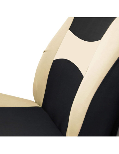 Juego de Fundas de Asiento Automotriz FH Group Beige 8 Piezas