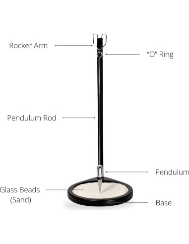 Péndulo de Arena Grand Illusions 33 cm Negro para Alivio del Estrés