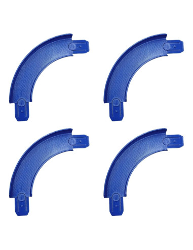 Piezas de Conectores Curvas Hot Wheels AHPOON 4 Paquetes