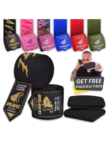 Envolturas de Mano BeSAVAGE 180 Pulgadas para Boxeo y MMA Envolturas de Mano BeSAVAGE 180 Pulgadas para Boxeo y MMA