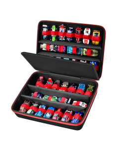 Organizador de Juguetes COMECASE para 36 Coches - Estuche Negro