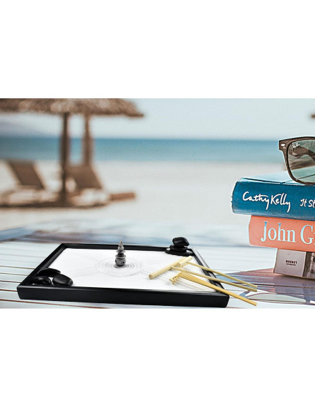 Jardín Zen Japonés Artcome para Escritorio con Accesorios Jardín Zen Japonés Artcome para Escritorio con Accesorios