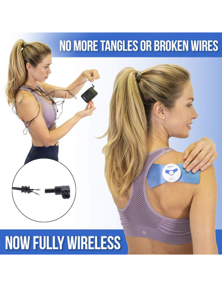Unidad TENS Inalámbrica OMEGA para Alivio del Dolor Muscular Unidad TENS Inalámbrica OMEGA para Alivio del Dolor Muscular
