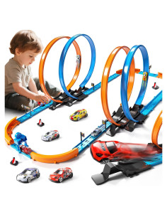 Conjunto de Pista de Carreras de Autos MSKOLER 45 Piezas
