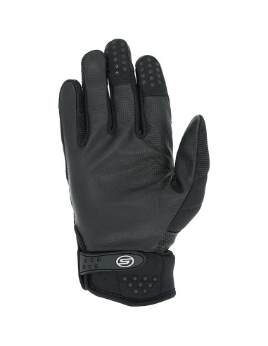 Guantes de Motocicleta Seibertron Negro M - Piel y Fibra de Carbono