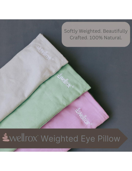 Almohadilla para ojos Wellrox gris con semillas de lino y lavanda Almohadilla para ojos Wellrox gris con semillas de lino y lavanda
