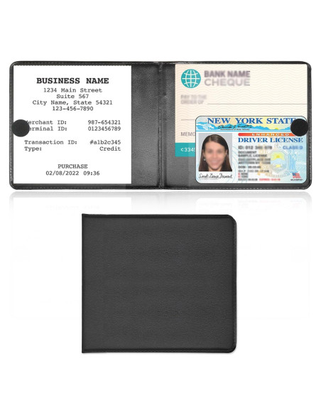 Soporte de Registro y Seguro de Auto Kewucn Negro 26.8x12.2 cm Soporte de Registro y Seguro de Auto Kewucn Negro 26.8x12.2 cm