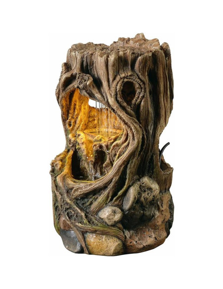 Fuente de Agua GOSSI 22013 de Tronco con Luz LED 25.4 cm Fuente de Agua GOSSI 22013 de Tronco con Luz LED 25.4 cm