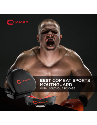 Protector Bucal Transpirable Champs MMA para Boxeo y Artes Marciales