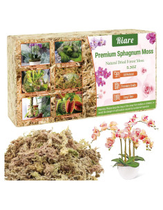 Musgo Sphagnum Premium Riare 150 g - Mezcla para Plantas