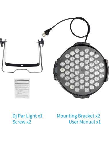 Luces DJ BETOPPER 54x3W RGB DMX Activadas por Sonido