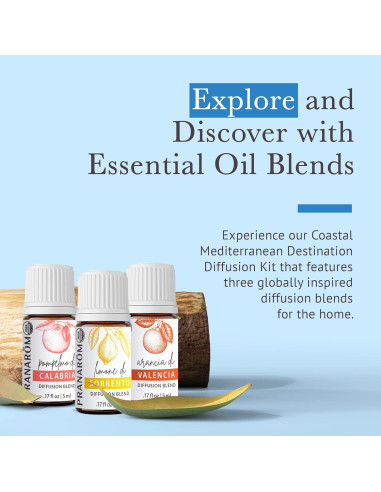 Kit de Aceites Esenciales Pranarom Mediterráneo 3x5ml Orgánico