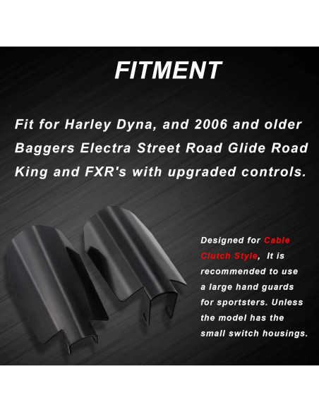 Guardas de Manos StarknightMT para Motocicleta Harley Dyna 2006 Guardas de Manos StarknightMT para Motocicleta Harley Dyna 2006