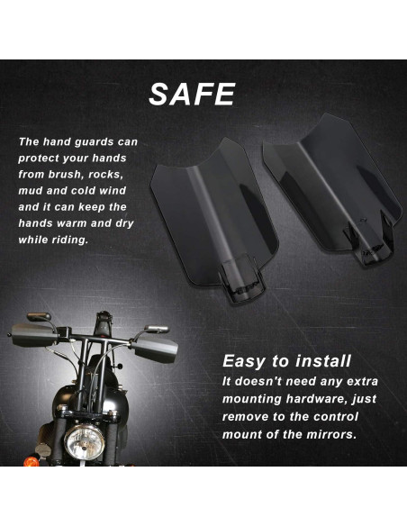 Guardas de Manos StarknightMT para Motocicleta Harley Dyna 2006 Guardas de Manos StarknightMT para Motocicleta Harley Dyna 2006