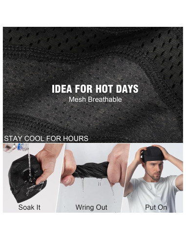 Gorro Esquelético Refrigerante Melasa Unisex - Absorbe Sudor