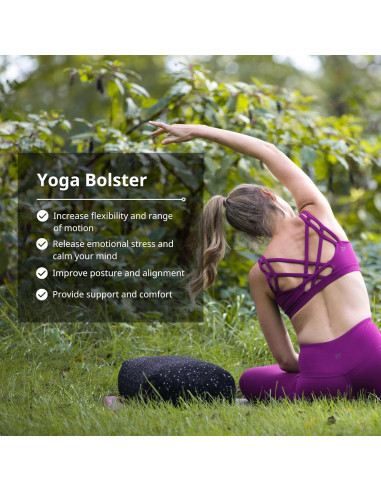 Cojín de Meditación Everyday Yoga Rectangular Negro 1.36kg
