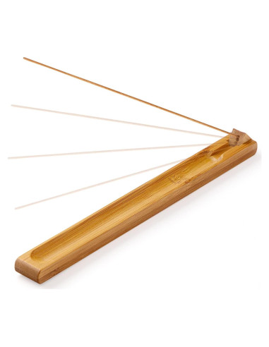 Soporte de Incienso de Madera de Bambú Cacukap Ajustable 24.9cm
