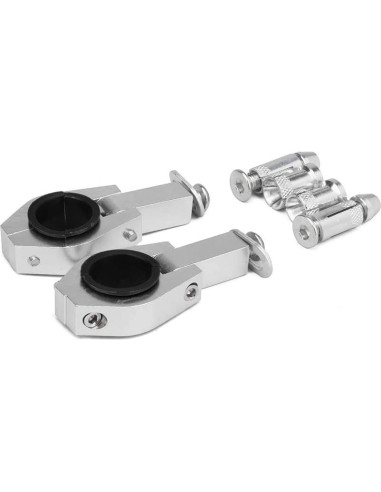 Protectores de Manos JFG RACING para Motocicleta - Aluminio Negro