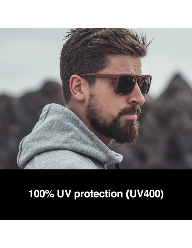 Gafas de sol cuadradas 100% Renshaw, lentes Ultra HD, negro
