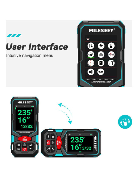 Medidor Láser MiLESEEY S7 100m Pantalla Color IP65 Medidor Láser MiLESEEY S7 100m Pantalla Color IP65