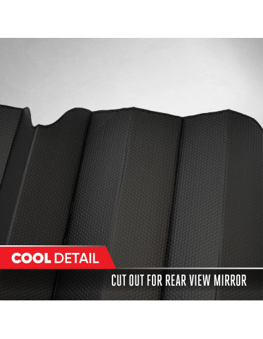 Protector Solar Parabrisas Motor Trend AS-311-BK 147x61 cm