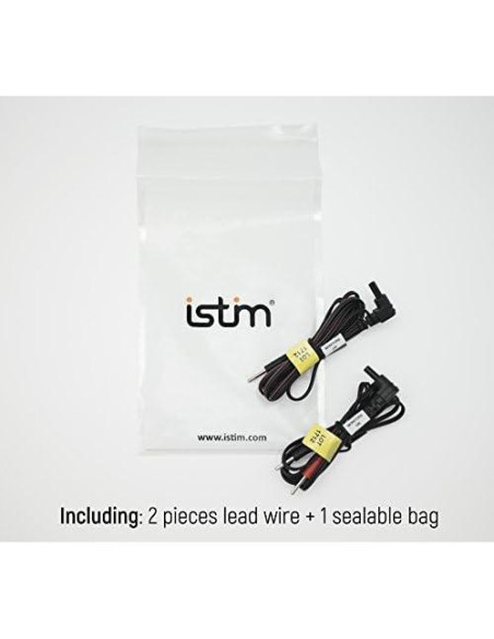 Cables de Reemplazo TENS iStim 2 Piezas 2mm Conectores Cables de Reemplazo TENS iStim 2 Piezas 2mm Conectores