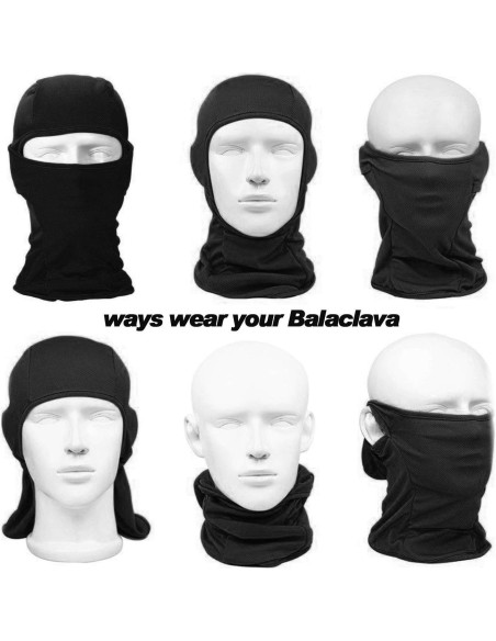 Máscara Balaclava WTACTFUL 3 Piezas Unisex - Ajuste Elástico Máscara Balaclava WTACTFUL 3 Piezas Unisex - Ajuste Elástico