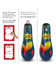 Saco de Boxeo Inflable SUNSHINE-MALL para Niños 165 cm 2