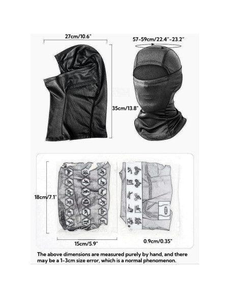 Balaclava LLmoway Verde Militar para Ciclismo y Verano Balaclava LLmoway Verde Militar para Ciclismo y Verano