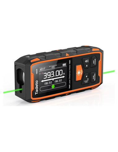 Medidor Láser Dual Tadeto TE035 120m Pantalla LCD