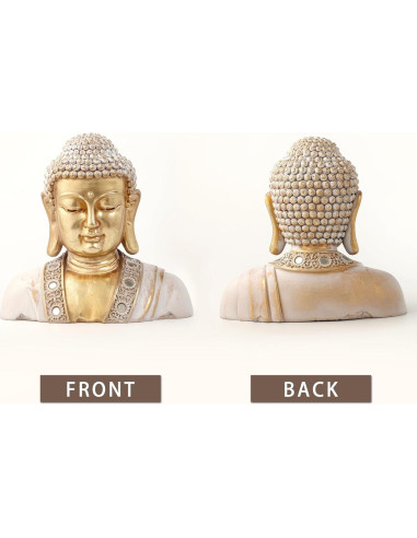 Estatua de Buda Dorada 24.13 cm - Decoración Zen y Meditación