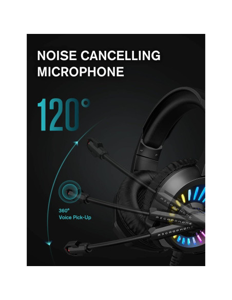 Auriculares Gaming ZIUMIER Z20 Over-Ear 7.1 RGB PC PS4 PS5 Auriculares Gaming ZIUMIER Z20 Over-Ear 7.1 RGB PC PS4 PS5