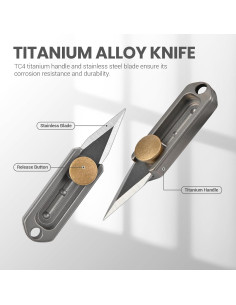 Cuchillo de Bolsillo ITOKEY Mini Titanio 4.29 cm EDC 2