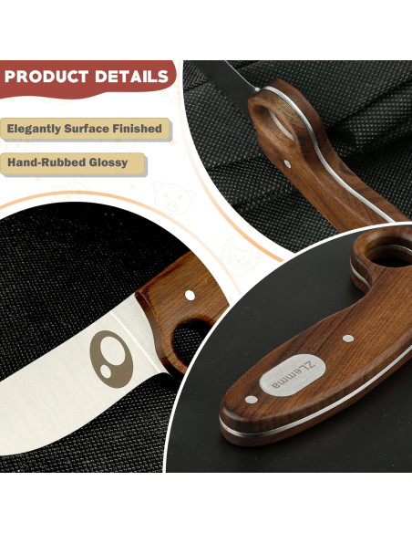 Cuchillo Scout ZLemma para Niños con Anillo Educativo y Funda Cuchillo Scout ZLemma para Niños con Anillo Educativo y Funda