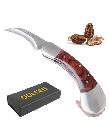 Cuchillo de Champiñones DULEES con Cepillo y Funda 24.1cm Cuchillo de Champiñones DULEES con Cepillo y Funda 24.1cm