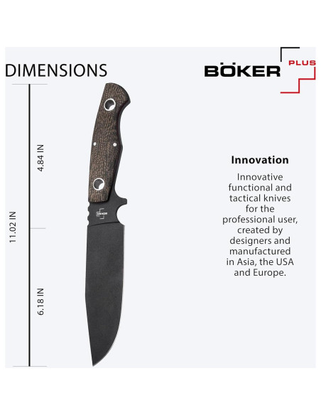 Cuchillo Boker Plus Rold SK5 15.7 cm Acero al Carbono Cuchillo Boker Plus Rold SK5 15.7 cm Acero al Carbono