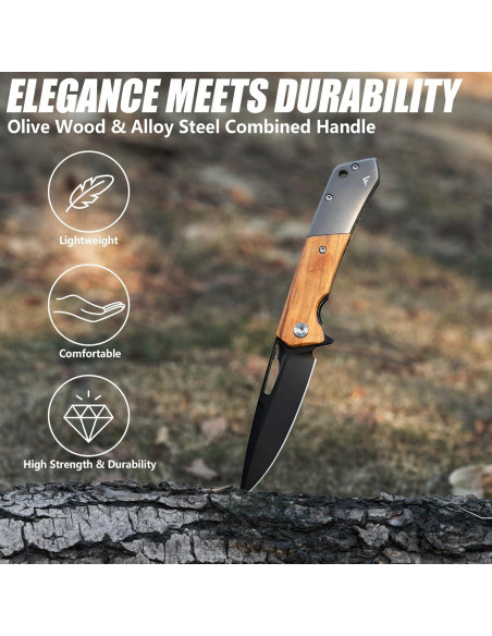 Cuchillo de bolsillo FLISSA plegable acero SANDVIK 14C28N 11.43 cm Cuchillo de bolsillo FLISSA plegable acero SANDVIK 14C28N 11.43 cm