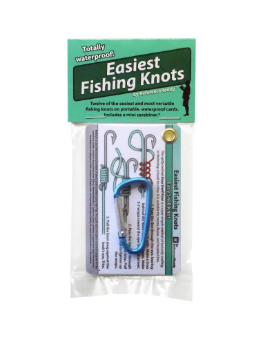 Guía de Nudos de Pesca ReferenceReady 12 Nudos Impermeable