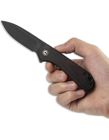 Cuchillo Plegable CIVIVI Elementum D2 7.5cm Mango Ébano