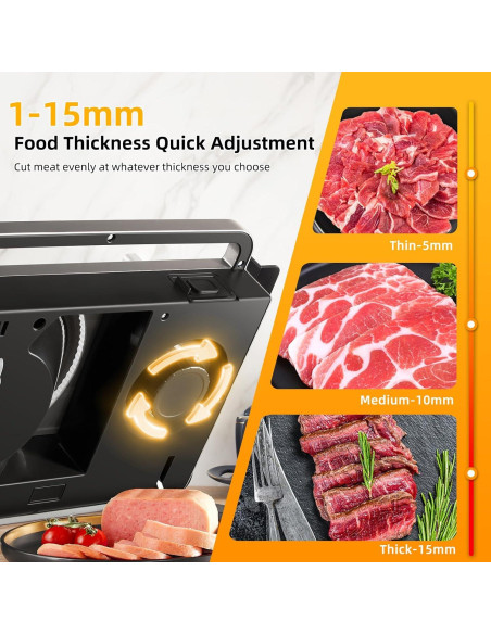 Cortadora de Carne Eléctrica TERUISI 200W Plegable 19cm Cortadora de Carne Eléctrica TERUISI 200W Plegable 19cm