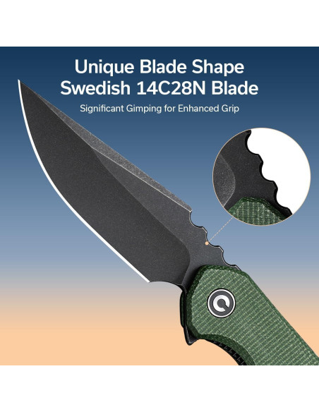 Cuchillo Plegable CIVIVI Bluetick 8.81 cm 14C28N Verde Cuchillo Plegable CIVIVI Bluetick 8.81 cm 14C28N Verde