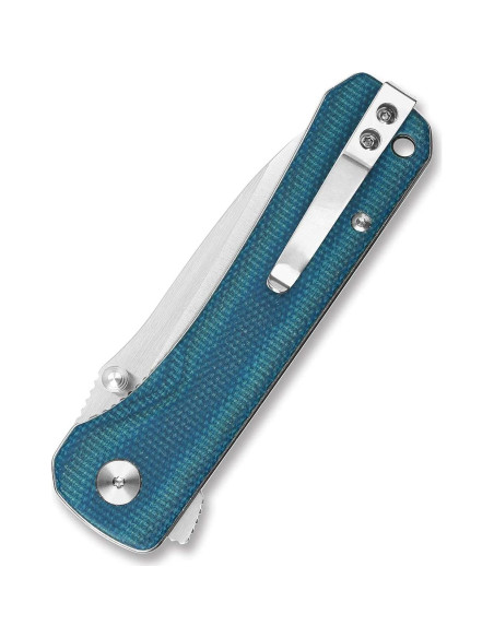 Cuchillo de bolsillo QSP Hawk, hoja Sandvik 14C28N, mango azul Cuchillo de bolsillo QSP Hawk, hoja Sandvik 14C28N, mango azul