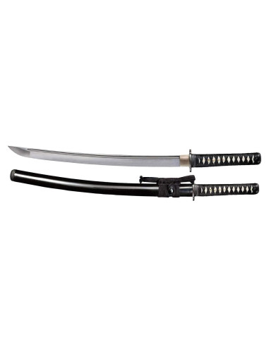 Katana Cold Steel Guerrero 53.34cm Acero Carbono Piel Raya