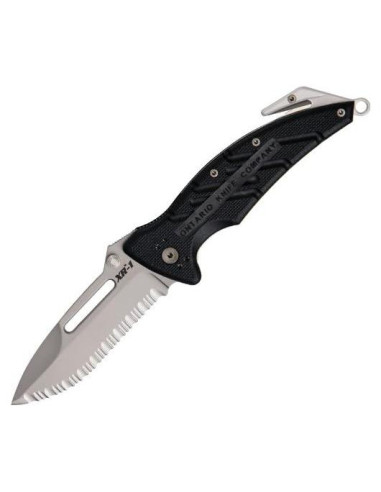 Cuchillo de Rescate Ontario Knife ON8764 con Hoja Serrada 8.89cm