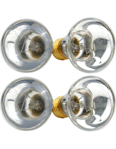 Paquete de 4 bombillas R39 E17 25W para lámparas de lava